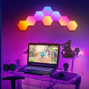 RGB Smart Hexagonal Wall Lamp Color changing Ambient Night Light